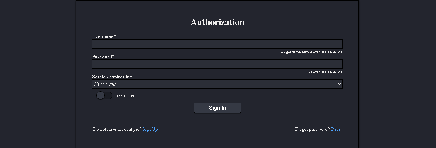 DarkMatter Market Interface